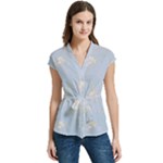 Bluey, Bluey merch, Bluey pattern, Bluey Bluey, bingo, Bluey design, bluey dog Women s Cap Sleeve Mandarin Collar Waist Tie Blouse Bluey, Bluey merch, Bluey pattern, Bluey Bluey, bingo, Bluey design, bluey dog Women s Cap Sleeve Mandarin Collar Waist Tie Blouse