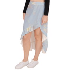 Asymmetrical Ruffle Hem Skirt  
