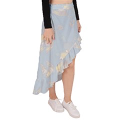 Asymmetrical Ruffle Hem Skirt  