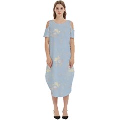 Cold Shoulder Loose Fit Dress With Pockets 