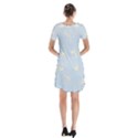 Short Sleeve V-neck Flare Dress 
