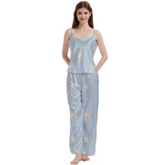 Bluey, Bluey merch, Bluey pattern, Bluey Bluey, bingo, Bluey design, bluey dog Spaghetti Top Long Pants Satin Pajamas Set from ArtsNow.com