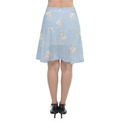 Chiffon Wrap Front Skirt 