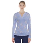 Bluey, Bluey merch, Bluey pattern, Bluey Bluey, bingo, Bluey design, bluey dog V-Neck Long Sleeve Top Bluey, Bluey merch, Bluey pattern, Bluey Bluey, bingo, Bluey design, bluey dog V-Neck Long Sleeve Top