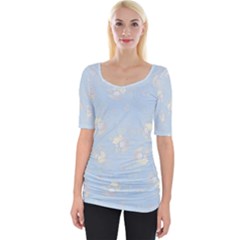 Wide Neckline T-Shirt 