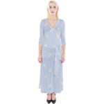 Bluey, Bluey merch, Bluey pattern, Bluey Bluey, bingo, Bluey design, bluey dog Quarter Sleeve Wrap Maxi Dress Bluey, Bluey merch, Bluey pattern, Bluey Bluey, bingo, Bluey design, bluey dog Quarter Sleeve Wrap Maxi Dress