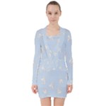 Bluey, Bluey merch, Bluey pattern, Bluey Bluey, bingo, Bluey design, bluey dog V-neck Bodycon Long Sleeve Dress Bluey, Bluey merch, Bluey pattern, Bluey Bluey, bingo, Bluey design, bluey dog V-neck Bodycon Long Sleeve Dress
