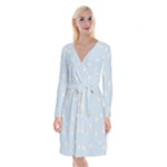 Bluey, Bluey merch, Bluey pattern, Bluey Bluey, bingo, Bluey design, bluey dog Long Sleeve Velvet Front Wrap Dress Bluey, Bluey merch, Bluey pattern, Bluey Bluey, bingo, Bluey design, bluey dog Long Sleeve Velvet Front Wrap Dress