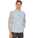 Men s High Neck Button Up Puffer Vest 