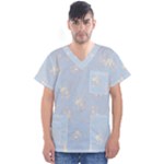 Bluey, Bluey merch, Bluey pattern, Bluey Bluey, bingo, Bluey design, bluey dog Men s V-Neck Scrub Top Bluey, Bluey merch, Bluey pattern, Bluey Bluey, bingo, Bluey design, bluey dog Men s V-Neck Scrub Top