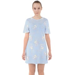 Sixties Short Sleeve Mini Dress 