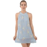 Bluey, Bluey merch, Bluey pattern, Bluey Bluey, bingo, Bluey design, bluey dog Halter Tie Back Chiffon Dress Bluey, Bluey merch, Bluey pattern, Bluey Bluey, bingo, Bluey design, bluey dog Halter Tie Back Chiffon Dress