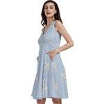Bluey, Bluey merch, Bluey pattern, Bluey Bluey, bingo, Bluey design, bluey dog Sleeveless V-Neck Skater Dress with Pockets Bluey, Bluey merch, Bluey pattern, Bluey Bluey, bingo, Bluey design, bluey dog Sleeveless V-Neck Skater Dress with Pockets