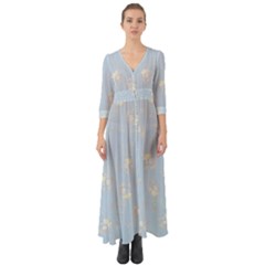 Button Up Boho Maxi Dress 