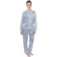 Women s Long Sleeve Satin Pajamas Set 