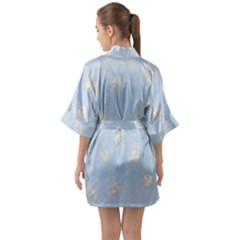 Half Sleeve Satin Kimono  