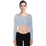 Bluey, Bluey merch, Bluey pattern, Bluey Bluey, bingo, Bluey design, bluey dog Velvet Long Sleeve Crop Top Bluey, Bluey merch, Bluey pattern, Bluey Bluey, bingo, Bluey design, bluey dog Velvet Long Sleeve Crop Top