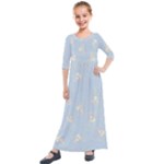 Bluey, Bluey merch, Bluey pattern, Bluey Bluey, bingo, Bluey design, bluey dog Kids Quarter Sleeve Maxi Dress Bluey, Bluey merch, Bluey pattern, Bluey Bluey, bingo, Bluey design, bluey dog Kids Quarter Sleeve Maxi Dress