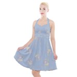 Bluey, Bluey merch, Bluey pattern, Bluey Bluey, bingo, Bluey design, bluey dog Halter Party Swing Dress Bluey, Bluey merch, Bluey pattern, Bluey Bluey, bingo, Bluey design, bluey dog Halter Party Swing Dress
