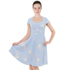 Cap Sleeve Midi Dress With Pockets 
