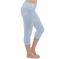 Lightweight Velour Capri Yoga Leggings 