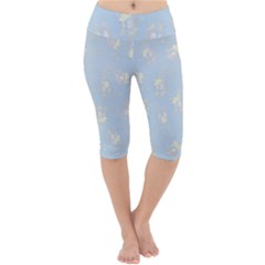 Lightweight Velour Cropped Yoga Leggings 