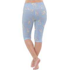 Lightweight Velour Cropped Yoga Leggings 