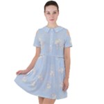 Bluey, Bluey merch, Bluey pattern, Bluey Bluey, bingo, Bluey design, bluey dog Short Sleeve Shoulder Cut Out Dress Bluey, Bluey merch, Bluey pattern, Bluey Bluey, bingo, Bluey design, bluey dog Short Sleeve Shoulder Cut Out Dress