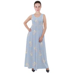 Empire Waist Velour Maxi Dress 