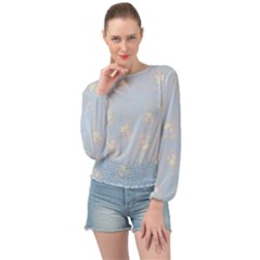 Banded Bottom Chiffon Top 