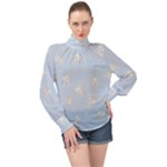 Bluey, Bluey merch, Bluey pattern, Bluey Bluey, bingo, Bluey design, bluey dog High Neck Long Sleeve Chiffon Top Bluey, Bluey merch, Bluey pattern, Bluey Bluey, bingo, Bluey design, bluey dog High Neck Long Sleeve Chiffon Top