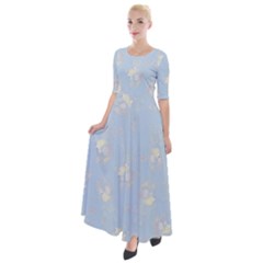 Half Sleeves Maxi Dress 