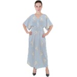 Bluey, Bluey merch, Bluey pattern, Bluey Bluey, bingo, Bluey design, bluey dog V-Neck Boho Style Maxi Dress Bluey, Bluey merch, Bluey pattern, Bluey Bluey, bingo, Bluey design, bluey dog V-Neck Boho Style Maxi Dress