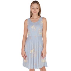 Knee Length Skater Dress With Pockets 