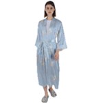 Bluey, Bluey merch, Bluey pattern, Bluey Bluey, bingo, Bluey design, bluey dog Maxi Satin Kimono Bluey, Bluey merch, Bluey pattern, Bluey Bluey, bingo, Bluey design, bluey dog Maxi Satin Kimono