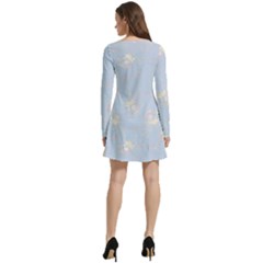 Long Sleeve Velour Skater Dress 