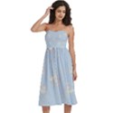Knee-Length Strapless Bra Top Dress 