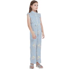 Kids  Sleeveless Ruffle Edge Band Collar Chiffon One Piece 