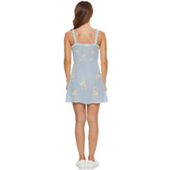 Ruffle Edge Bra Cup Chiffon Mini Dress 