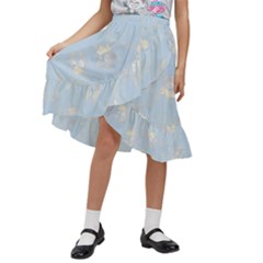 Kids  Ruffle Flared Wrap Midi Skirt 
