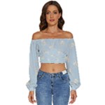 Bluey, Bluey merch, Bluey pattern, Bluey Bluey, bingo, Bluey design, bluey dog Long Sleeve Crinkled Weave Crop Top Bluey, Bluey merch, Bluey pattern, Bluey Bluey, bingo, Bluey design, bluey dog Long Sleeve Crinkled Weave Crop Top