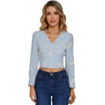 Bluey, Bluey merch, Bluey pattern, Bluey Bluey, bingo, Bluey design, bluey dog Long Sleeve V-Neck Top Bluey, Bluey merch, Bluey pattern, Bluey Bluey, bingo, Bluey design, bluey dog Long Sleeve V-Neck Top
