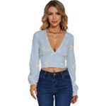 Bluey, Bluey merch, Bluey pattern, Bluey Bluey, bingo, Bluey design, bluey dog Long Sleeve Deep-V Velour Top Bluey, Bluey merch, Bluey pattern, Bluey Bluey, bingo, Bluey design, bluey dog Long Sleeve Deep-V Velour Top