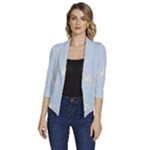 Bluey, Bluey merch, Bluey pattern, Bluey Bluey, bingo, Bluey design, bluey dog Women s Draped Front 3/4 Sleeve Shawl Collar Jacket Bluey, Bluey merch, Bluey pattern, Bluey Bluey, bingo, Bluey design, bluey dog Women s Draped Front 3/4 Sleeve Shawl Collar Jacket