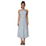 Bluey, Bluey merch, Bluey pattern, Bluey Bluey, bingo, Bluey design, bluey dog Sleeveless Cross Front Cocktail Midi Chiffon Dress Bluey, Bluey merch, Bluey pattern, Bluey Bluey, bingo, Bluey design, bluey dog Sleeveless Cross Front Cocktail Midi Chiffon Dress