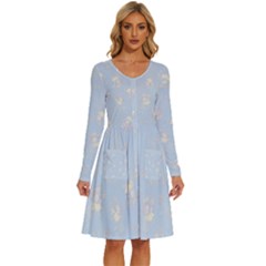 Long Sleeve Dress With Pocket 