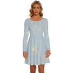 Bluey, Bluey merch, Bluey pattern, Bluey Bluey, bingo, Bluey design, bluey dog Long Sleeve Wide Neck Velvet Dress Bluey, Bluey merch, Bluey pattern, Bluey Bluey, bingo, Bluey design, bluey dog Long Sleeve Wide Neck Velvet Dress