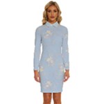 Bluey, Bluey merch, Bluey pattern, Bluey Bluey, bingo, Bluey design, bluey dog Long Sleeve Shirt Collar Bodycon Dress Bluey, Bluey merch, Bluey pattern, Bluey Bluey, bingo, Bluey design, bluey dog Long Sleeve Shirt Collar Bodycon Dress