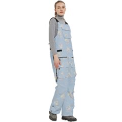 Women s Side Zip Front Pouch Ski And Snowboard Bib Pants	 