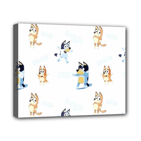 Bluey, Bluey merch, Bluey pattern, Bluey Bluey, bingo, Bluey design, bluey dog Canvas 10  x 8  (Stretched) from ArtsNow.com